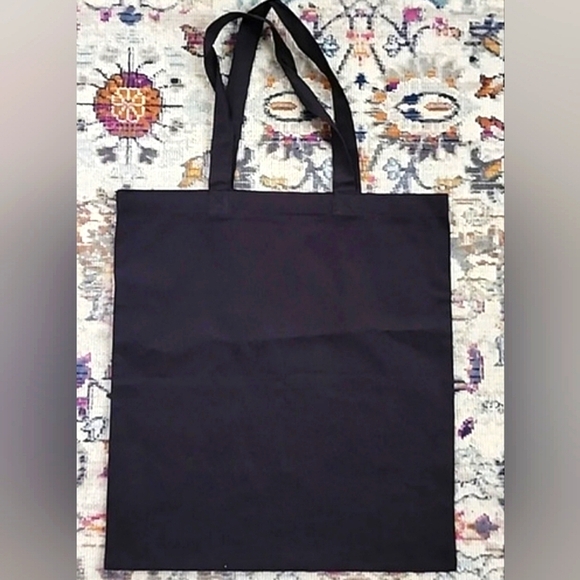 Black Cotton Soft Travel Tote Bag "Black. Magic Women." Reusable Statment Purse - Picture 2 of 6